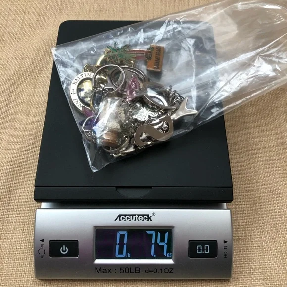 Set of 9 Metal Unique Heavier Keychains - Picture 6 of 6